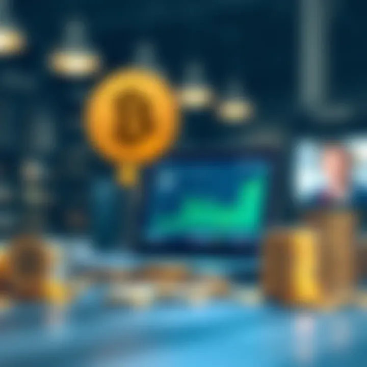 Illustration of choosing a brokerage platform for stock investment