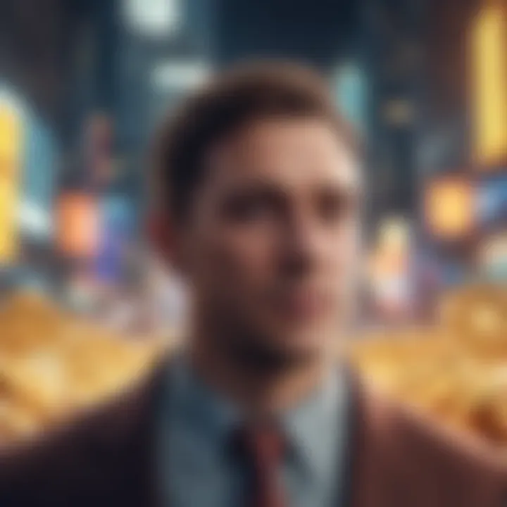 Illustration of psychological factors influencing pricing in crypto markets