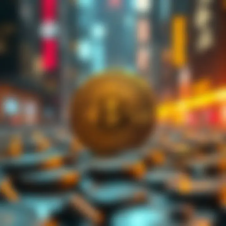 Illustration depicting the concept of cryptocurrency privacy