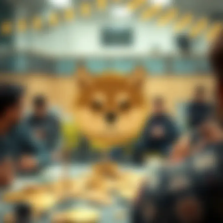 Community Engagement Surrounding BabyDoge Coin Image depicting community engagement activities for BabyDoge Coin