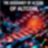 The Ascendancy of Altcoins An infographic depicting the rise of altcoins in the cryptocurrency market