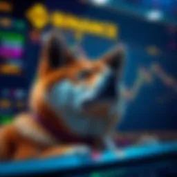 Visual representation of Binance exchange interface