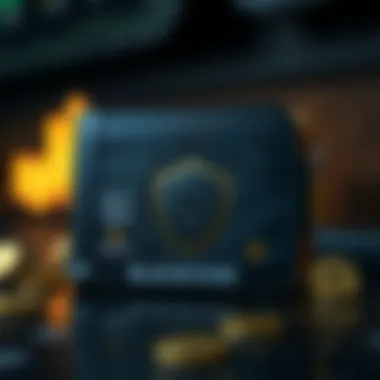 A visual representation of the security features of the Blackcoin wallet, highlighting encryption and safety protocols