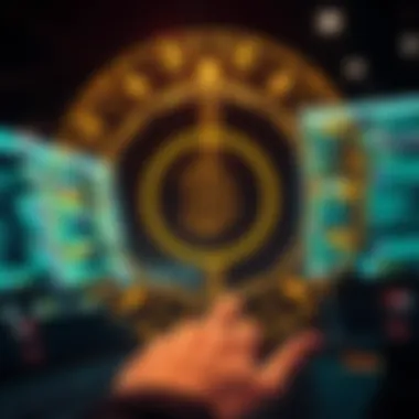 Visual representation of blockchain integration within the Internet Computer.