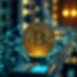 Conceptual representation of blockchain technology