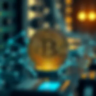 Conceptual representation of blockchain technology