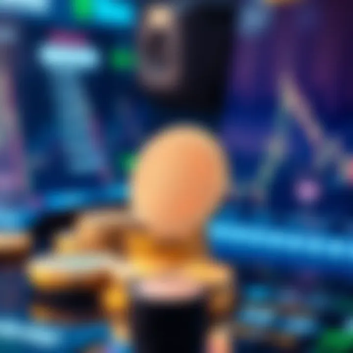 Conceptual image illustrating cryptocurrency transactions with Woo Payments