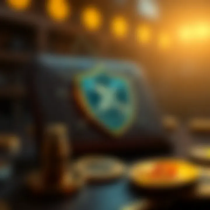 Illustration of essential security features for a crypto wallet