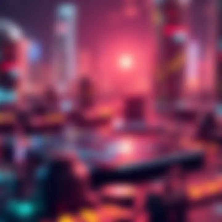 Future Innovations in Crypto Applications Futuristic depiction of blockchain technology and mobile apps