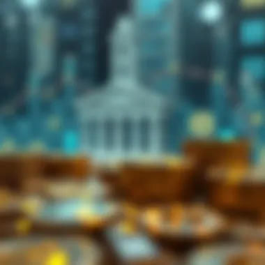 Conceptual illustration of digital assets