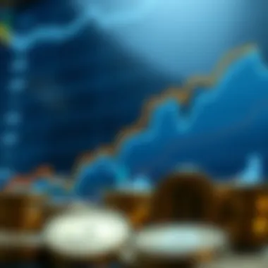 Graph showing fluctuations in ERC20 token prices over time