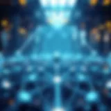 Visual representation of the Axelar network architecture connecting multiple blockchains