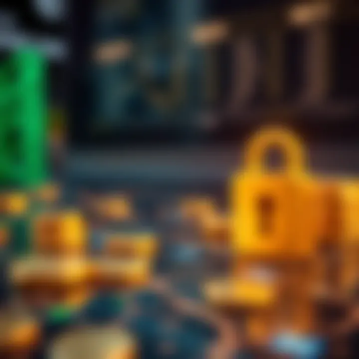 Secure Transactions with Axelar Illustration depicting secure transactions facilitated by Axelar Crypto