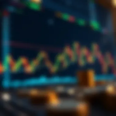 Cryptocurrency trading chart showcasing market fluctuations