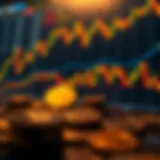 Visual representation of cryptocurrency charts and graphs