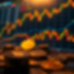 Visual representation of cryptocurrency charts and graphs