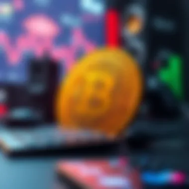 The Fusion of Gaming and Cryptocurrency An illustration representing the fusion of gaming and cryptocurrency concepts.