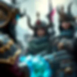 A digital representation of characters in a fantasy RPG world with NFT elements