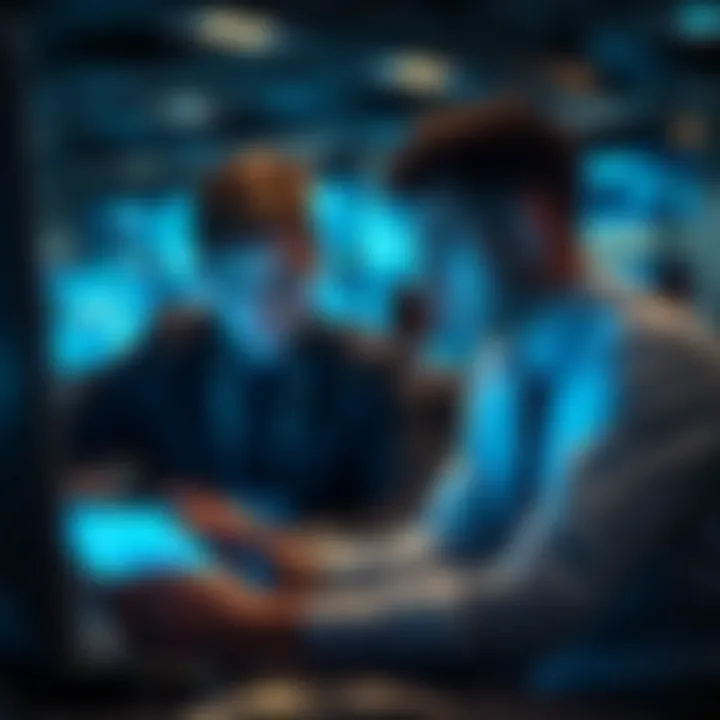 Investors analyzing crypto opportunities