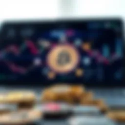 Visual representation of leading cryptocurrencies