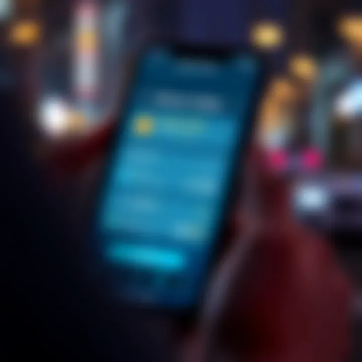 An illustration of a software wallet interface on a mobile device