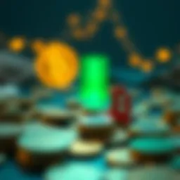 Visual representation of cryptocurrency and charity