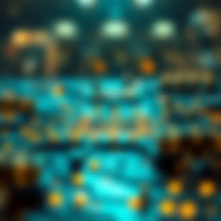 Conceptual representation of blockchain technology