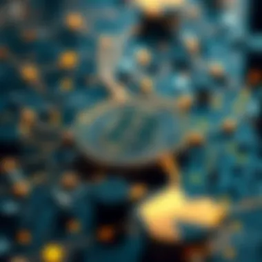 Illustration showcasing blockchain technology fundamentals.