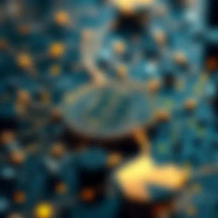 Illustration showcasing blockchain technology fundamentals.