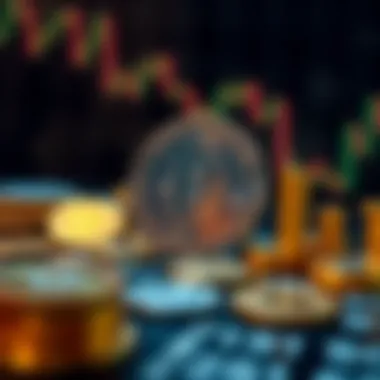 Graphical depiction of leading cryptocurrencies by market cap.