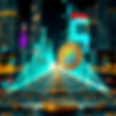 An abstract depiction of the relationship between cryptocurrency exchanges and traditional finance