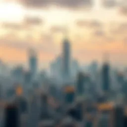 A futuristic city skyline representing the evolution of cryptocurrency markets