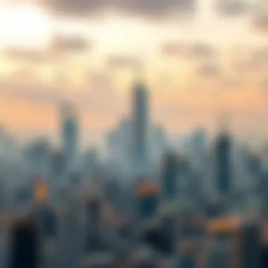 A futuristic city skyline representing the evolution of cryptocurrency markets