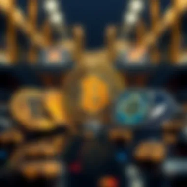 Blockchain Choices Illustration of different blockchain logos