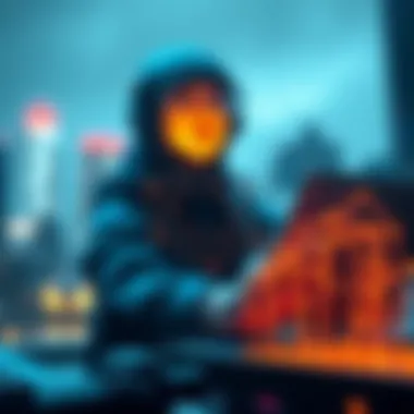 Futuristic portrayal of Jasmy's impact on data privacy