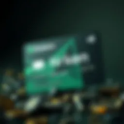 Close-up of the Kraken debit card showcasing design and branding