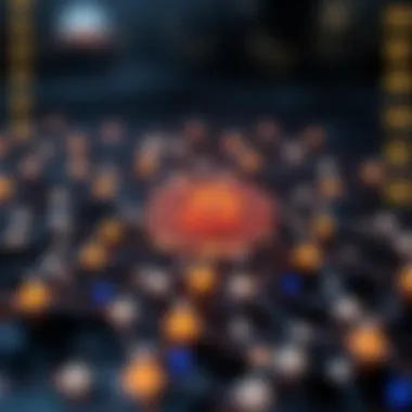 Foundation of Kuber Crypto: The Blockchain An abstract representation of blockchain technology illustrating network connectivity