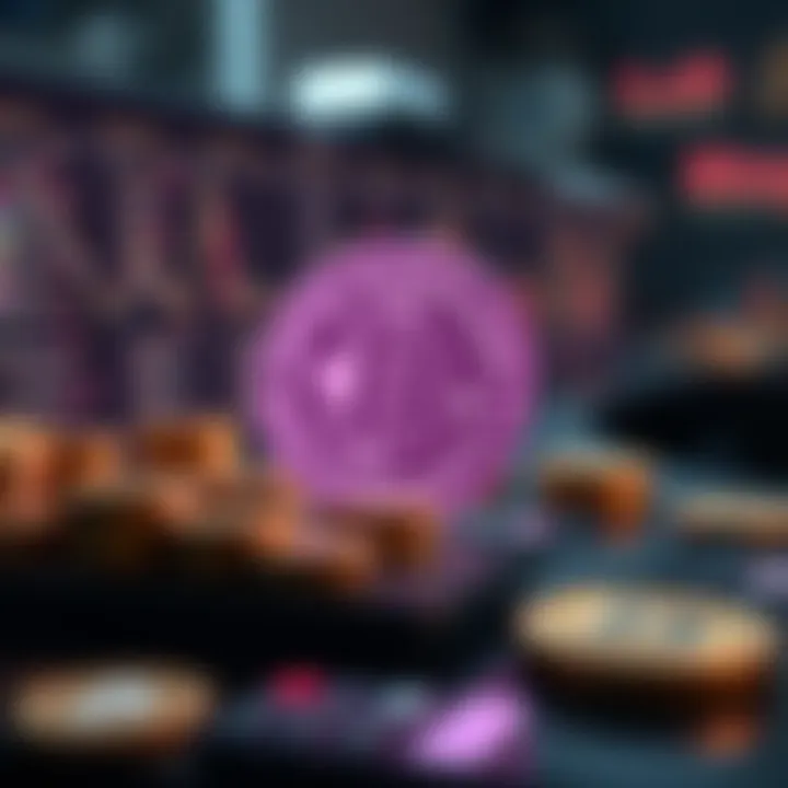 A conceptual image illustrating the management of digital assets