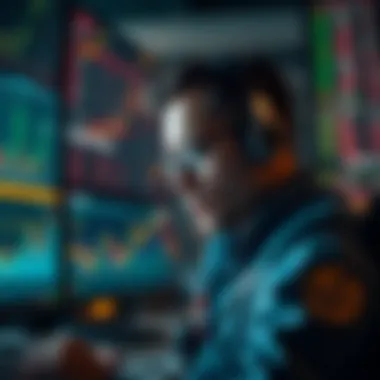 Trader analyzing market trends