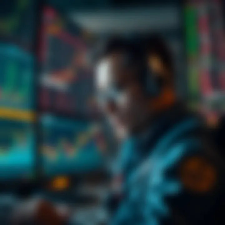 Trader analyzing market trends