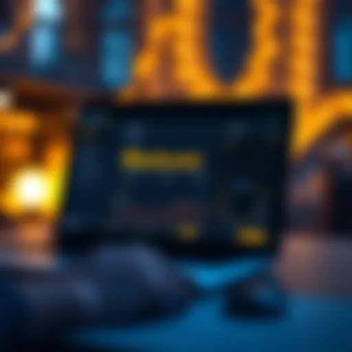 An overview of the Blackcoin wallet interface showcasing its user-friendly design