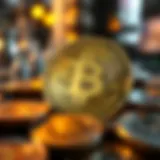 Conceptual representation of cryptocurrency