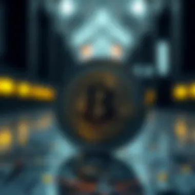 A conceptual illustration of blockchain technology used in NFT Punk Coin