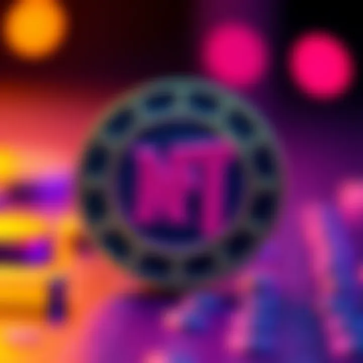 A vibrant representation of the NFT Punk Coin logo