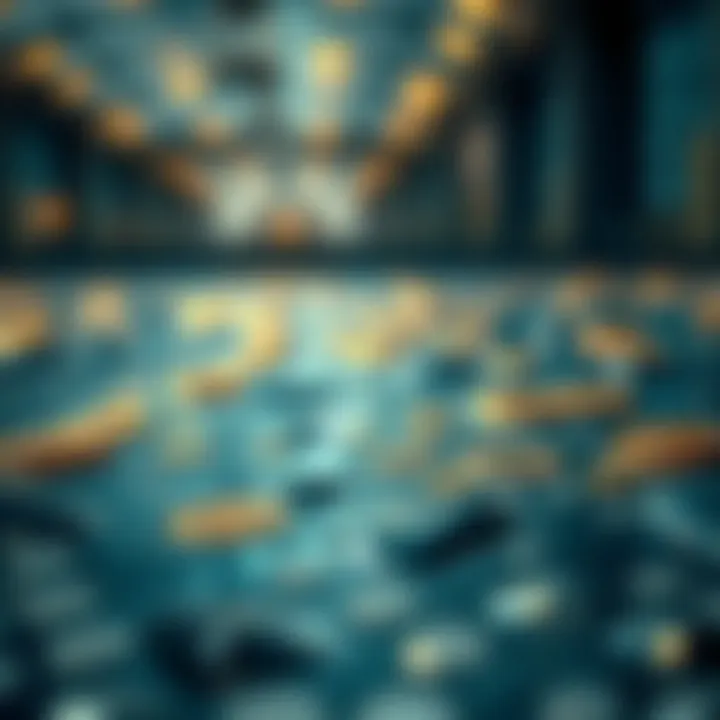 Visual representation of liquidity pool concepts