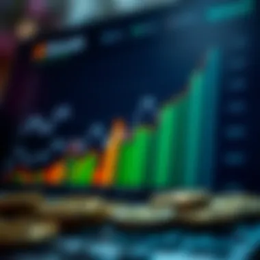 Market Analysis Trends Graph showing market trends in cryptocurrency sales