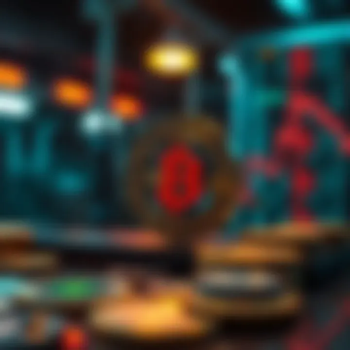 Security in Cryptocurrency Transactions Visual representation of security measures in crypto transactions