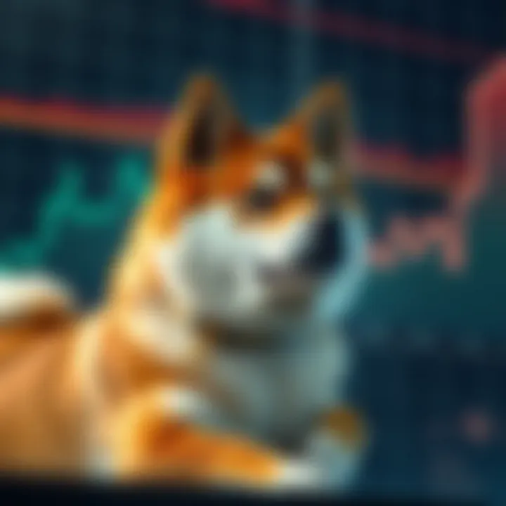 Graph showing Shiba Inu cryptocurrency price trends over time