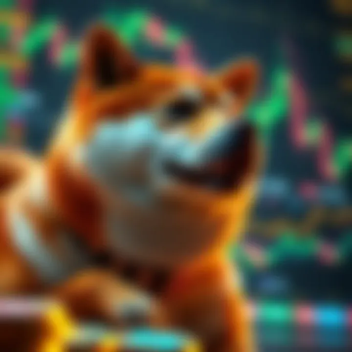Visual representation of trading volumes in Shiba Inu