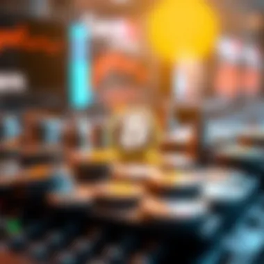 Conceptual image showcasing digital assets and non-fungible tokens